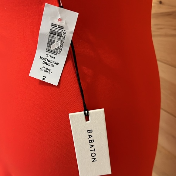 Brand New with tags Red High Neck Mid Length Babaton Dress - Picture 4 of 4